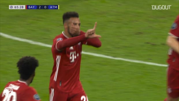 Corentin Tolisso's long-range cracker against Atlético Madrid